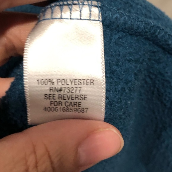 Men’s 2XL Croft and Barrow Teal long sleeve partial zip collared sweatshirt - Picture 16 of 17